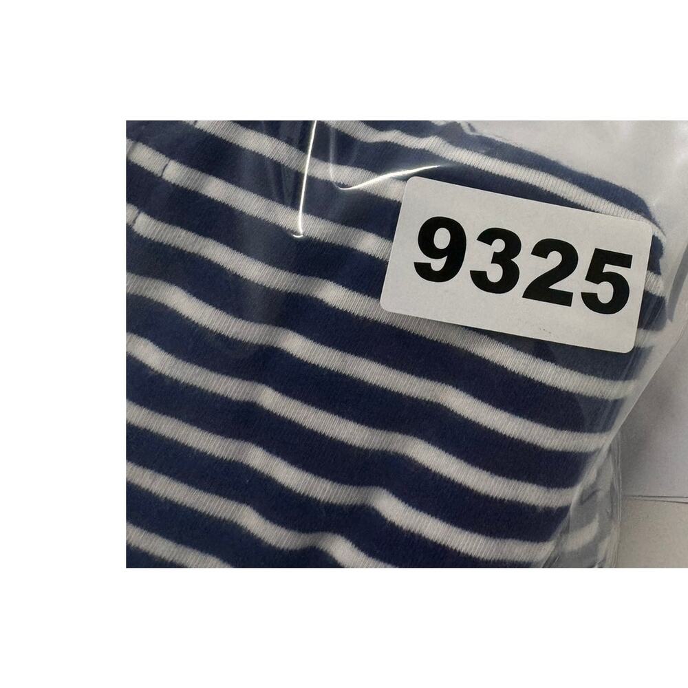 Jones New York Signature 2X Blue White Stripe 3/4 Sleeve Tie Knot Hem Top - Picture 10 of 10